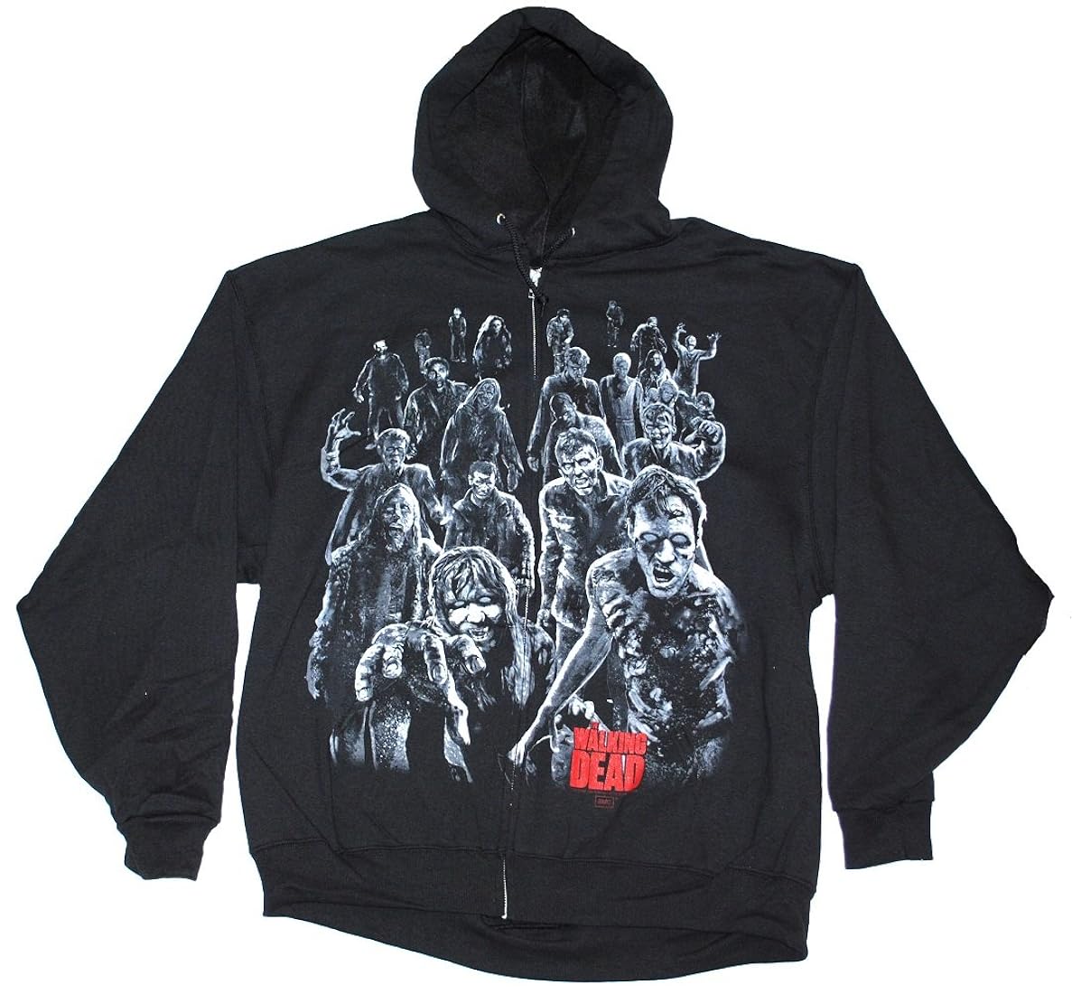 DEAD WALK Pullover Hoodie XL ブラック Changes The Walking Dead Walkers Attack Men's Zip Hoodie